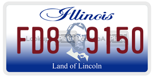 FD89150  license plate in IL