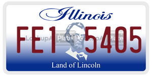 FE15405  license plate in IL