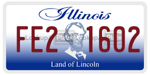FE21602 license plate in Illinois