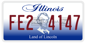FE24147 license plate in Illinois
