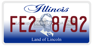 FE28792  license plate in IL