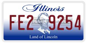 FE29254  license plate in IL