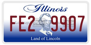 FE29907 license plate in Illinois