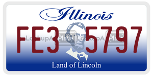 FE35797 license plate in Illinois