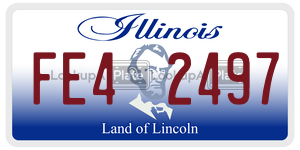FE42497  license plate in IL
