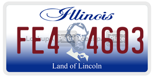 FE44603  license plate in IL