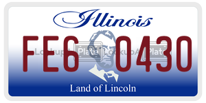 FE60430  license plate in IL