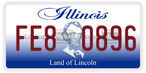 FE80896  license plate in IL
