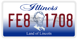 FE81708  license plate in IL
