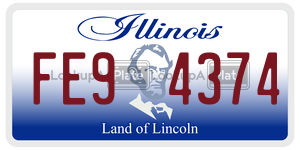 FE94374  license plate in IL