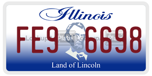 FE96698  license plate in IL