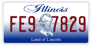 FE97829  license plate in IL