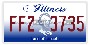 FF23735  license plate in IL