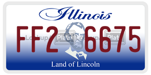 FF26675  license plate in IL