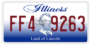 FF49263  license plate in IL