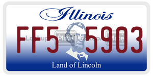 FF55903  license plate in IL