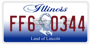 FF60344  license plate in IL