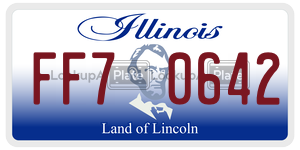 FF70642  license plate in IL