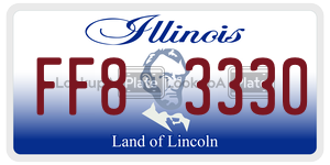 FF83330  license plate in IL