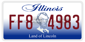 FF84983  license plate in IL