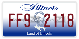 FF92118  license plate in IL