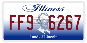 FF96267  license plate in IL