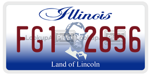 FG12656  license plate in IL