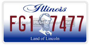 FG17477  license plate in IL