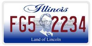 FG52234 license plate in Illinois