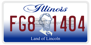 FG81404  license plate in IL