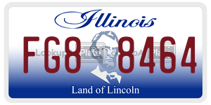 FG88464  license plate in IL