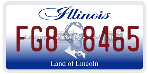 FG88465  license plate in IL