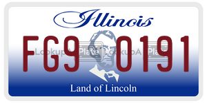 FG90191  license plate in IL