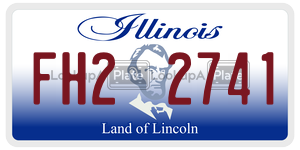 FH22741  license plate in IL