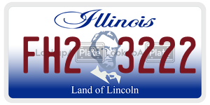 FH23222  license plate in IL