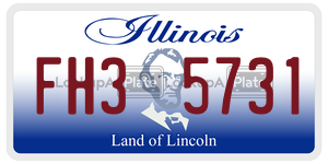 FH35731  license plate in IL
