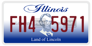 FH45971 license plate in Illinois