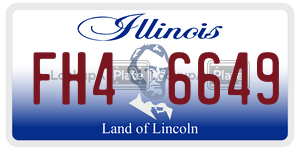 FH46649  license plate in IL