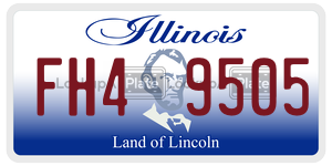 FH49505  license plate in IL