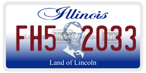 FH52033 license plate in Illinois