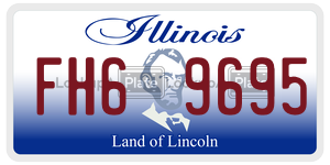 FH69695  license plate in IL