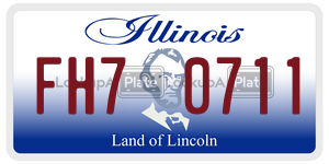 FH70711  license plate in IL