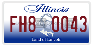 FH80043  license plate in IL