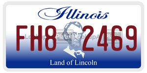 FH82469  license plate in IL