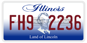 FH92236 license plate in Illinois