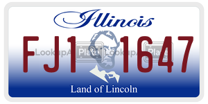 FJ11647  license plate in IL