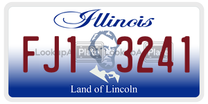 FJ13241  license plate in IL