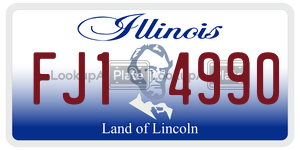 FJ14990  license plate in IL