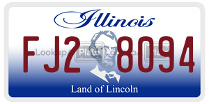 FJ28094  license plate in IL