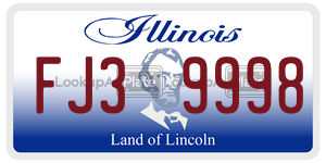 FJ39998 license plate in Illinois